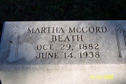 Martha <I>McCord</I> Beath 