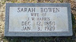 Sarah <I>Bowen</I> Harris 