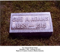 Susan Augusta “Sue” <I>Hodge</I> Adams 