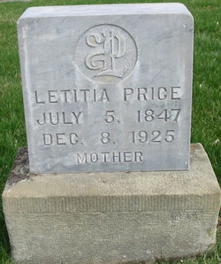 Letitia Josephine <I>Haney</I> Price 