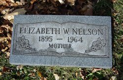 Elizabeth W. <I>Evans</I> Nelson 