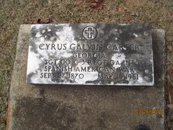 Sgt Cyrus Calvin Carter 