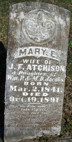 Mary Elizabeth <I>Jacobs</I> Atchison 