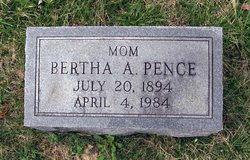 Bertha Ann <I>Dovel</I> Pence 