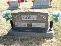 Mary Abigail <I>Hedges</I> Corn 