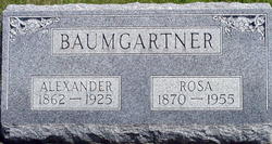 Rosina “Rosa” <I>Schneider</I> Baumgartner 