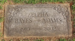 Zelpha Audrey <I>Bayes</I> Adams 
