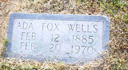 Ada Pearl <I>Fox</I> Wells 