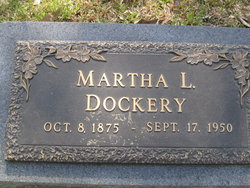Martha Leona “Mattie” <I>McWilliams</I> Dockery 