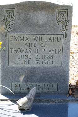 Emma Caroline <I>Willard</I> Player 