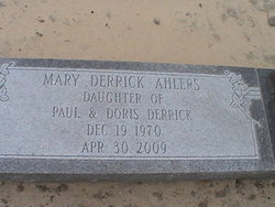 Mary Elizabeth <I>Derrick</I> Ahlers 