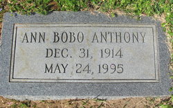 Ann <I>Bobo</I> Anthony 