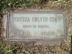 Rebecca <I>Colvin</I> Crow 