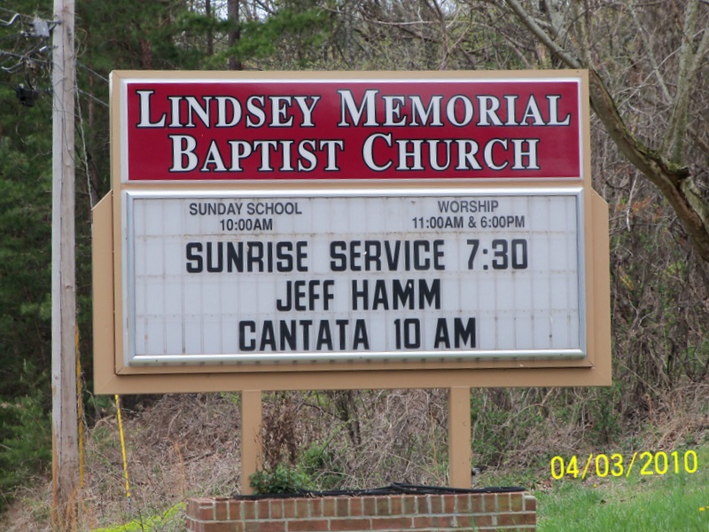 Lindsey Memorial Baptist Church Cemetery
