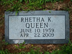 Rhetha Karen <I>Thompson</I> Queen 
