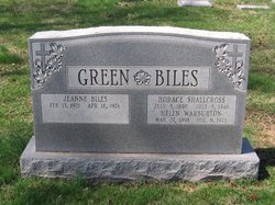 Jeanne Frances <I>Biles</I> Green 