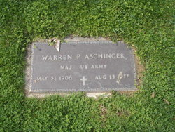 Maj Warren P Aschinger 