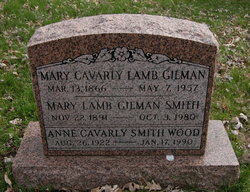 Mary Cavarly “Mamie” <I>Lamb</I> Gilman 