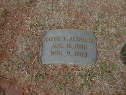 Hattie Lee <I>Lowrance</I> Alspaugh 