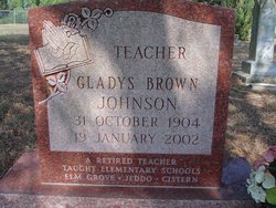 Gladys <I>Brown</I> Johnson 