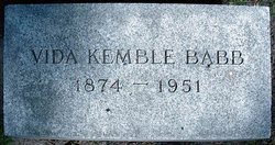 Vida <I>Kemble</I> Babb 