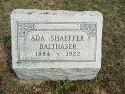 Ada Jane <I>Shaeffer</I> Balthaser 