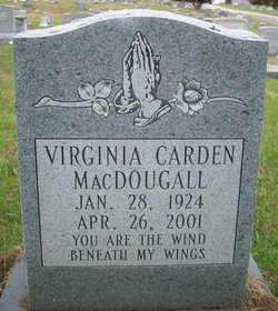 Virginia <I>Carden</I> MacDougall 