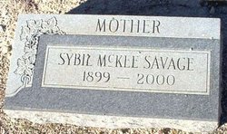 Sybil <I>McKee</I> Savage 