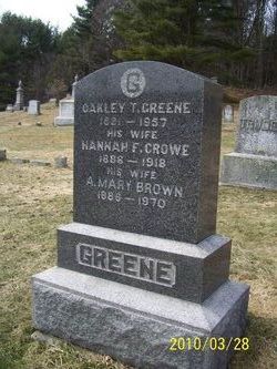 A. Mary <I>Brown</I> Greene 