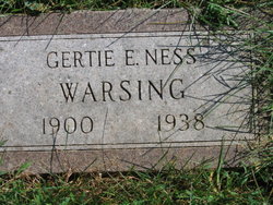 Gertie E. <I>Ness</I> Warsing 