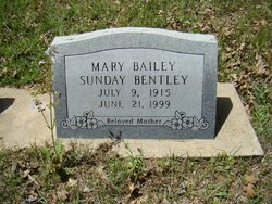 Mary <I>Bailey</I> Bentley 