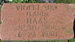 Violet May <I>Land</I> Haas 