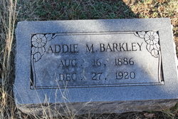 Ada Madora “Addie” <I>Buchanan</I> Barkley 