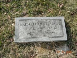 Margaret <I>Craft</I> Adkins 