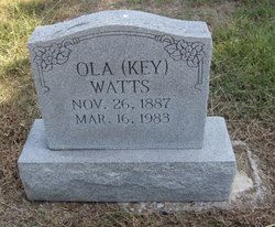 Ola Marie Key <I>Whitley</I> Watts 