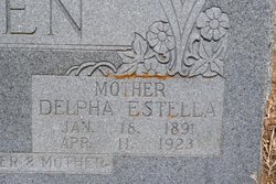 Delpha Estella <I>Lutz</I> Allen 