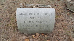 Adah Gertrude <I>Ritter</I> Sprout 