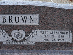 Ester <I>Alexander</I> Brown 