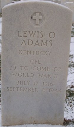 CPL Lewis O Adams 
