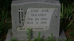 Lyda Jane <I>Sanders</I> Dulaney 