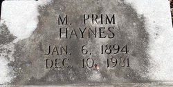 Morris Prim Haynes 