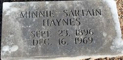 Minnie <I>Sartain</I> Haynes 