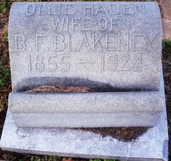 Olive Marion “Ollie” <I>Haden</I> Blakeney 