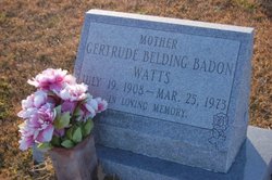 Gertrude “Trudie” <I>Belding</I> Watts 