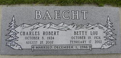 Charles Robert “Bob” Baecht 