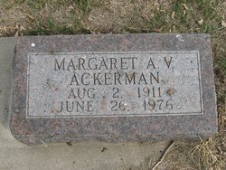Margaret A.V. <I>Freid</I> Ackerman 