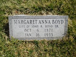 Margaret Anna <I>Land</I> Boyd 