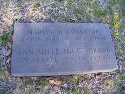 Ann Adele <I>Hicks</I> Crane 