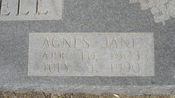 Agnes Jane <I>Plummer</I> Bagwell 