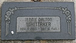Jennie Theresa <I>Dalton</I> Whittaker 